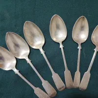 قاشق آنتیک نقره بسیار تمیز چند صد ساله