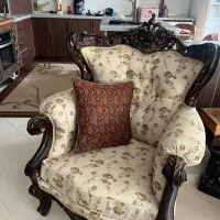 مبل استیل ۹نفره چوب گردو|مبلمان خانگی و میز عسلی|ابهر, |دیوار