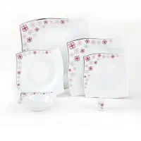 سرویس چینی ۱۸ نفره زرین طرح تینا