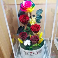 لاکچری باکس گل رز جاودان ۳ گله و ۵ گله اسپیناس|گل و گیاه طبیعی|تهران, میدان ولیعصر|دیوار