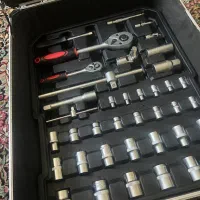 جعبه ابزار چمدانی با انواع ابزار آچار کیفیت تضمینی|ابزارآلات|کرمان, |دیوار