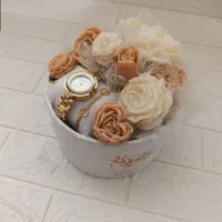 باکس شمع ،گل های زیبا