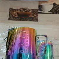 پیچر قهوه بزرگ و کوچک(شیر جوش استیل مدرج)