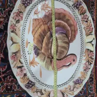 دیس بوقلمون دیس مرغی دیس قدیمی آنتیک