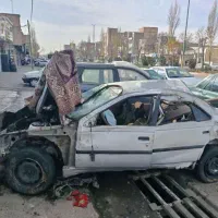 پژو 405 تصادفی