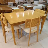 میز و صندلی نهارخوری غذاخوری ۶ ۴ نفره کافه حصیری