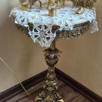 میز تلفن برنز