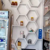 قفسه MDF|کتابخانه، شلف، قفسه‌های دیواری|پارس‌آباد, |دیوار