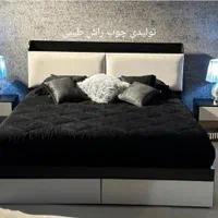 تخت خواب چوب راش کد ۱۱ یک و دونفره|تخت و سرویس خواب|همدان, |دیوار