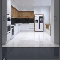 طراحی و ساخت کابینت کمددیواری و درب اتاقی و....|کتابخانه، شلف، قفسه‌های دیواری|گالیکش, |دیوار