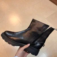 بوت زنانه چرم مشکی|کیف، کفش، کمربند|گرگان, |دیوار