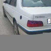پژو پارس سفید لا کاغذی  خیلی تمیز وکم کار کارمندی