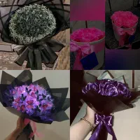 انواع دسته گل پروانه ای و روبانی