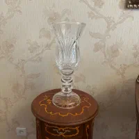 یک عدد شمعدان کریستال بوهمیا ۴۲ سانت دو تکه