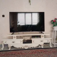 میز تلویزیون  ۴تکه سفید رنگ