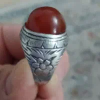 انگشتر عقیق  نقره  زیبا