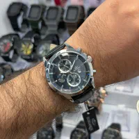 ساعت الگانس مردانه چرم مشکی کادویی اقتصادی