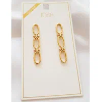 گوشواره آویز بلند تیفانی با روکش طلا|بدلیجات|ارومیه, |دیوار