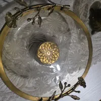 دست پیاله، برنجی،گل لادن|ظروف سرو و پذیرایی|اسلامشهر, شهرک مهدیه|دیوار