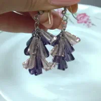 گوشواره امیتیست و صدف