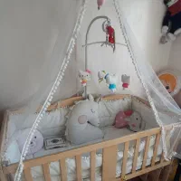 گهواره کودک چوبی|تخت و صندلی بچه|گنبد کاووس, |دیوار