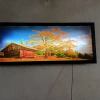 تابلو چراغ دار ۱۳۸ ×۵۸ (تصویر زمستان و پاییز)