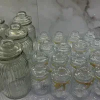 تعداد ۲۰عدد کوچیک و۶عدد شیشه های بزرگ|ظروف نگهدارنده، پلاستیکی، یکبارمصرف|ماهدشت, |دیوار