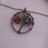 گردنبند هفت چاکرا درخت زندگی|بدلیجات|بروجرد, |دیوار