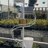 پایه گلدان مارپیچ فلزی