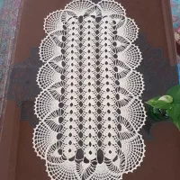 رومیزی قلاب بافی