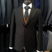 کت و شلوار ژیله دو رو رنگ مشکی