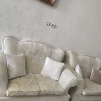 مبل 8 نفره کرم رنگ فقط 3 میلیون