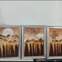 تابلو ‌سه تیکه  نقاشی