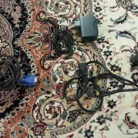 کابل های برق و تصویر و ادابتور برق مانیتور الجی