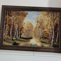 تابلو پاییزه|تابلو فرش|آبیک, |دیوار