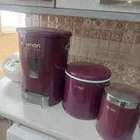 سطل برنج،و ظرف قندوشکر لیمون
