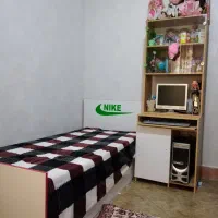 ست تخت خواب تک نفره ، کمد دو درب و میز کامپیوتر