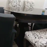 میز ناهارخوری ۶نفره|میز و صندلی غذاخوری|جم, |دیوار