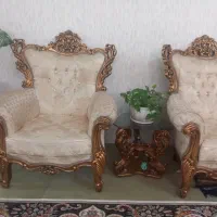 مبل ۹ نفره در حد نو با میز وسط و دو عدد عسلی|مبلمان خانگی و میز عسلی|بابل, |دیوار