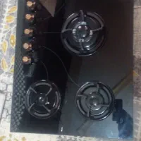 گاز رومیزی شیشه ایی ۵ شعله