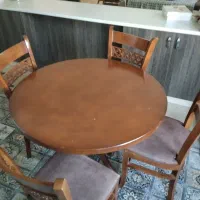 میز و صندلی 4نفره چوبی