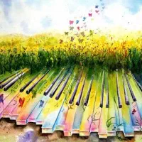 آموزش موسیقی در طبیعت