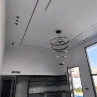 اجرای کناف کابینت کمددیواری ترمو چوب