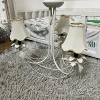 لوستر سه شاخه سفید