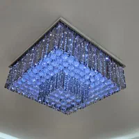 لوستر مدرن کریستال وارداتی چند حالته