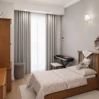 سرویس خواب چوب نوزاد نوجوان با گارد دور تخت