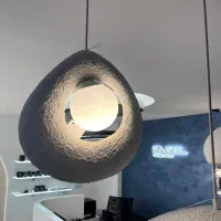 چراغ آویز پاپیه ماشه طرح قطره