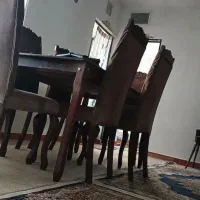 فروش میز ناهار خوری و تخت خواب با سرویس چوب