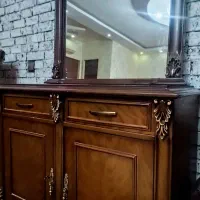 آینه وکنسول ساخت سفارشی بسیار زیبا|بوفه، ویترین، کنسول|رشت, جانبازان|دیوار