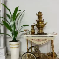 میزبارسماورذغالی چراغ نفتی دکوری تئزینی